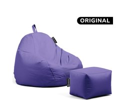 Casacomfy – Pear Original – Zitzak met Voetenbankje – Paars – Waterbestendig