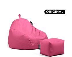 Casacomfy – Pear Original – Zitzak met Voetenbankje – Roze – Waterbestendig