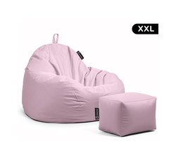 Casacomfy – Pear XXL – Zitzak met Voetenbankje – Lichtroze – Waterbestendig