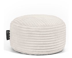 Casacomfy Poeffie - Poef - Groot Rond - Corduroy - 60x60x35 cm - Crème