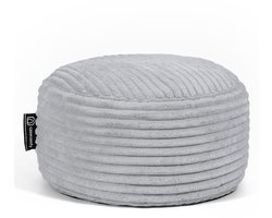 Casacomfy Poeffie - Poef - Groot Rond - Corduroy - 60x60x35 cm - Grijs