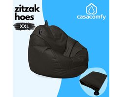 Casacomfy Zitzakhoes,Stoffen,Bekleding,Zonder Vulling,Pear XXL,Zwart,Fatboy,Volwassenen & Kinderen