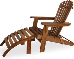 Casaria Adirondack Acaciahout – tot 160kg Belastbaar - Bruin