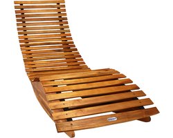 Casaria Ligstoel - FSC®-Gecertificeerd Acaciahout -150x60x93cm