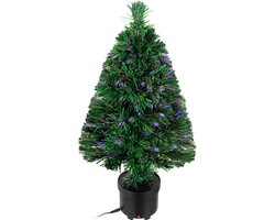CASARIA Mini Kerstboom - 65x35cm Kunststof Verlichting - Multicolor