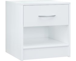 Casaria Nachtkastje Set van 2 - Hout Lade 41x39x28cm - Wit