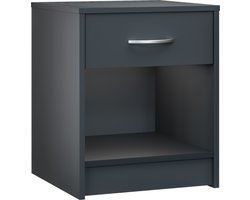 Casaria Nachtkastje Set van 2 - Lade 50x40x35cm - Antraciet