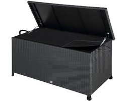 Casaria Opbergkist – Weerbestendig 117x53x60cm 270L - Zwart