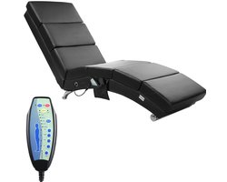 Casaria Relaxfauteuil - Massage en Verwarmingsfunctie - Zwart
