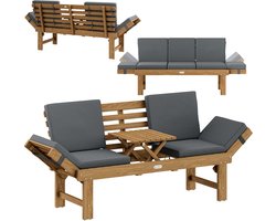 CASARIA Tuinbank – Inklapbare Tafel FSC® gecertificeerd – Acacia Hout