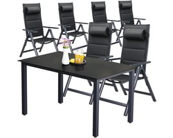 Casaria Tuinset Bern - 7-delig Aluminium - Antraciet
