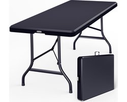 CASARIA Tuintafel - 180x75cm Inklapbaar Weerbestendig – Antraciet