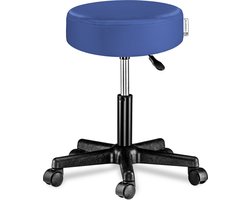 Casaria Verstelbare Draaikruk - 46/60cm Zithoogte – 1 Stuks Blauw