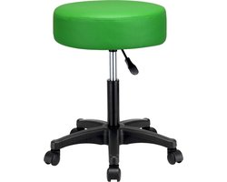 Casaria Verstelbare Draaikruk - 46/60cm Zithoogte – 1 Stuks Groen