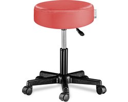 Casaria Verstelbare Draaikruk - 46/60cm Zithoogte – 1 Stuks Rood