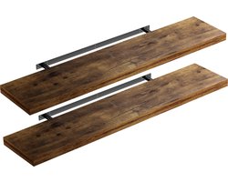 Casaria Wandplank – 2 St. 110 cm 15kg Belastbaar – Donker Eiken