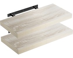 Casaria Wandplank – 2 St. 50 cm 15kg Belastbaar – Eiken