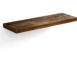 Casaria Wandplank Zwevend - 70 cm 15kg Belastbaar - Donker Eiken