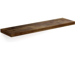 Casaria Wandplank Zwevend - 90 cm/15kg Belastbaar - Donker Eiken