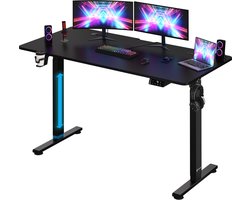 Casaria Zit Sta Bureau – Hoogte Verstelbaar Elektrisch - 140x60cm Zwart