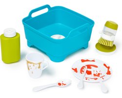 Casdon Joseph Joseph Wash & Scrub - Afwasset voor kinderen - Inclusief van kleur veranderend servies en bestek