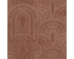 Caselio Light behang Delicacy Donker,Bordeauxrood, Goud LIG 106565055