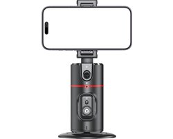 Casemania Automatisch Volgstatief - Vlog Selfie Tafel Stiatief met Beweginggsensor & Face Tracking - Extra Stabiel 360° Draaibaar AI Camera Statief met Bluetooth Afstandsbediening - Geschikt voor iPhone en Samsung en Camera