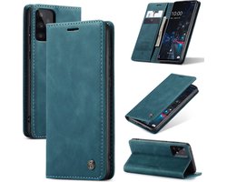 Casemania Hoesje Geschikt voor Samsung Galaxy A13 4G & A13 5G Emerald Green - Portemonnee Book Case