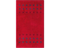 Casilin Badmat Antislip 60x100 Brica - Water absorberende Badkamermat - Wasbare Douchemat - Sneldrogend - Rood/Bordeaux