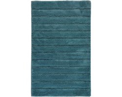 Casilin Badmat Antislip 60x100cm California - Waterabsorberende Badkamermat - Wasbaar en Sneldrogend - Voor Douche en Bad - 100% Katoen - Rechthoek - Ocean, Blauw