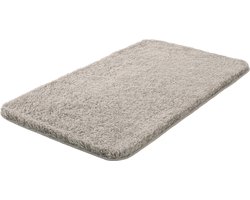 Casilin Badmat Antislip 60x100cm Montana - Waterabsorberende Badkamermat - Wasbaar en Sneldrogend - Voor Douche en Bad - Hoogpolig - Acryl - Rechthoek - Taupe, Beige
