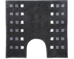 Casilin Brica WC-mat - 60 x 55 cm - Met uitsparing - Donkergrijs