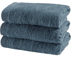 Casilin - Como - set van 3 handdoeken  - 50x100cm - Ocean - Blauw
