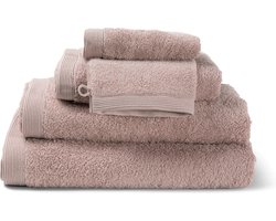 Casilin Handdoeken Set - Como - 2 douchelakens (70x140cm) + 1 handdoek (50 x 100cm) + 2 washandjes - Misty Pink - Roze
