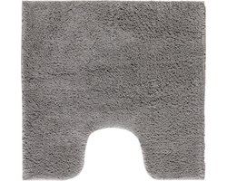 Casilin Havana WC-mat - 59 x 59 cm - Met uitsparing - Antislip - Grijs