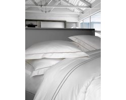 Casilin - Luxe Dekbedovertrek - Hotel Kwaliteit - Katoen Perkaal - Dylan - Blauwe bies - tweepersoons - lits jumeaux - 240 x 220cm