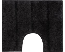 Casilin Ray WC-mat - 50 x 60 cm - Met uitsparing - Antislip - Zwart