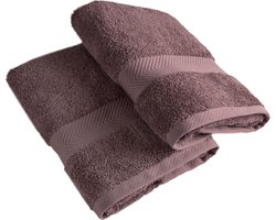 Casilin Royal Touch - Hotel Kwaliteit - Pakket van 2 Badlakens - 65 x 125 cm - Figue - Paars
