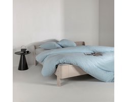 Casilin - Strijkvrij Dekbedovertrek Mousseline - 260x220 - Inclusief Bijhorende Kussenslopen - 2 Persoons - 100% Tetra Hydrofiel Katoen - licht Blauw