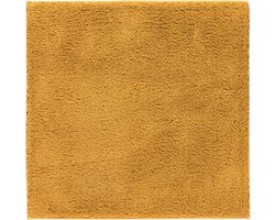 Casilin WC-mat Antislip Havana - 60x60cm - Vierkante Badmat - Waterabsorberend - Wasbaar en Sneldrogend - 100% Katoen - Geel, Oker