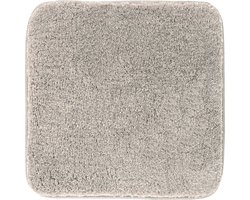 Casilin WC-mat Antislip Montana - 60x60cm - Vierkante Badmat - Waterabsorberend - Wasbaar en Sneldrogend - Acryl - Taupe, Beige