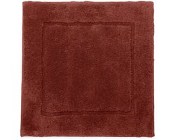 Casilin WC-mat Antislip Orlando - 60x60cm - Vierkante Badmat - Waterabsorberend - Wasbaar en Sneldrogend - Acryl - Oranje