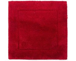 Casilin WC-mat Antislip Orlando - 60x60cm - Vierkante Badmat - Waterabsorberend - Wasbaar en Sneldrogend - Acryl - Rood