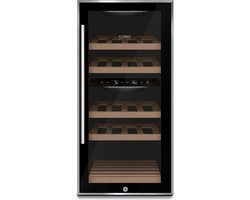 Caso WineComfort 24 Compressorwijnkoeler Vrijstaand Zwart 24 fles(sen)