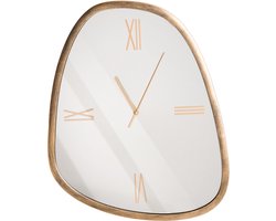 CASTALLA - Wandklok - Donkerbruin/Zilver - Glas