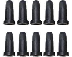 Caster Hulzen - Ronde Inzetstukken - Meubels Repareren - Antislip Montage - 10 Stuks - Zwart