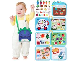Castle Peuter Busy Board - Sensorisch Montessori Speelgoed voor 1-3 Jaar | Educatieve Activiteiten voor Fijne Motoriek | Reizen Geschenken voor Kinderen
