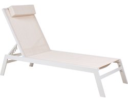 CATANIA II - Ligstoel - Beige - Aluminium