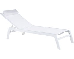 CATANIA - Strandstoel - Wit - Aluminium