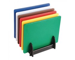CaterChef - Set snijplanken - Inclusief rek - 6 stuks - HACCP